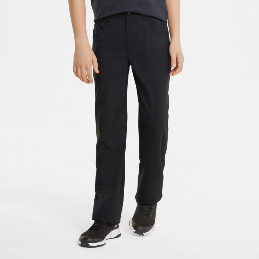 Boys Black Puma Performance Golf Pants - Size XL